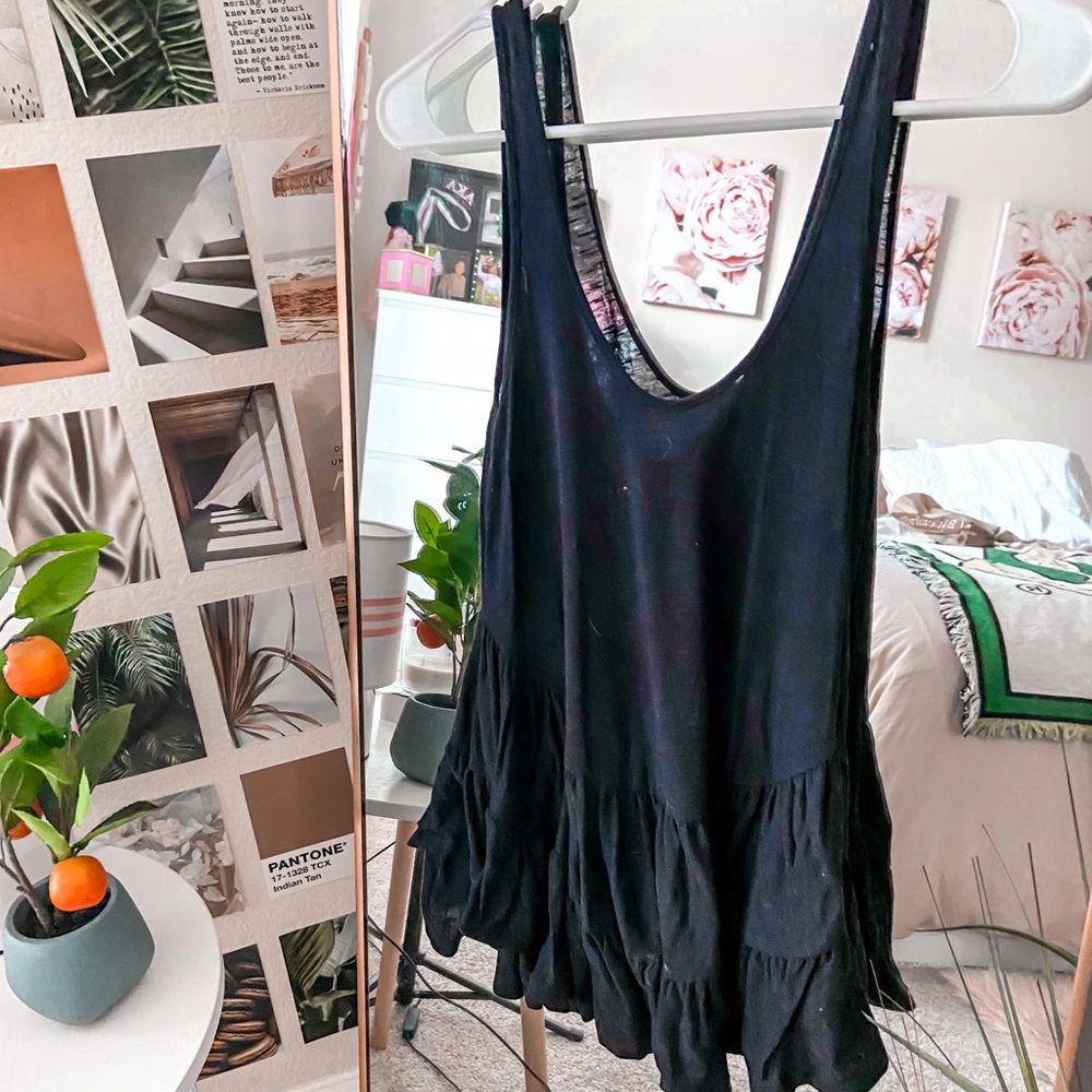 Altar’d State Black Flowy Tank